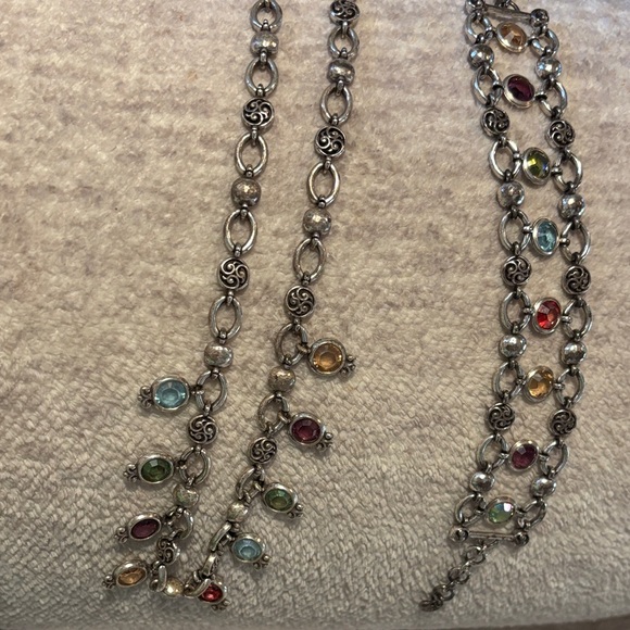 Brighton Jewelry - Vintage Brighton matching gemstone necklace and bracelet